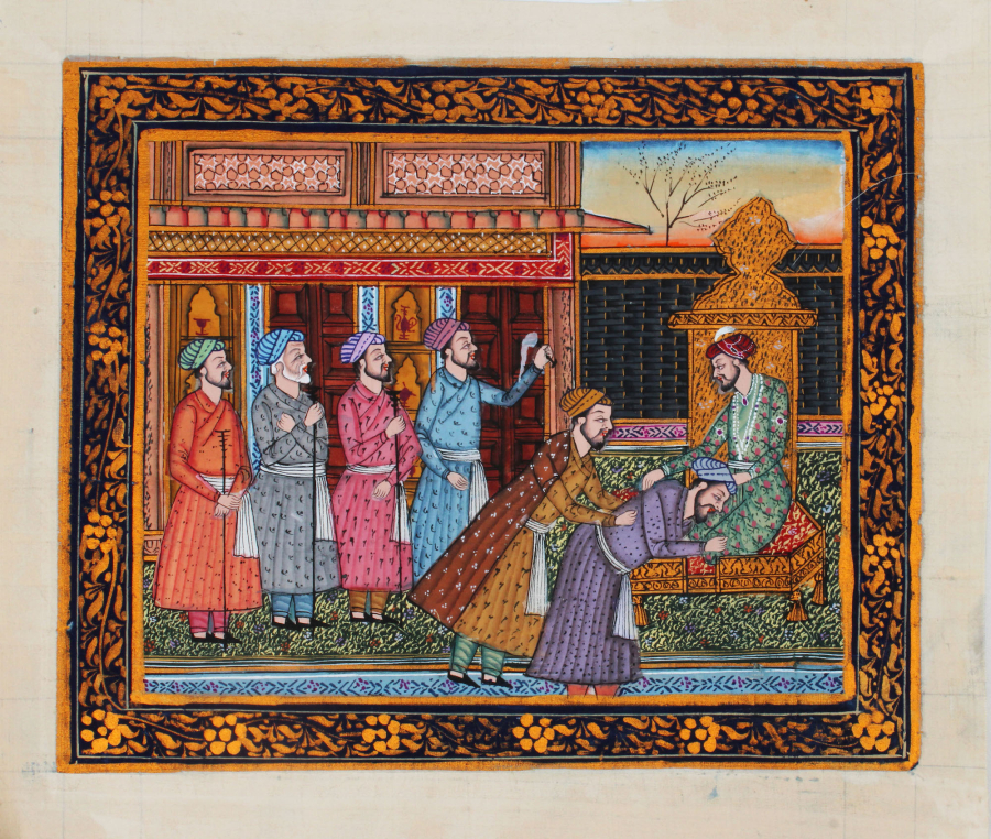 Four Indian or Persian paintings 
