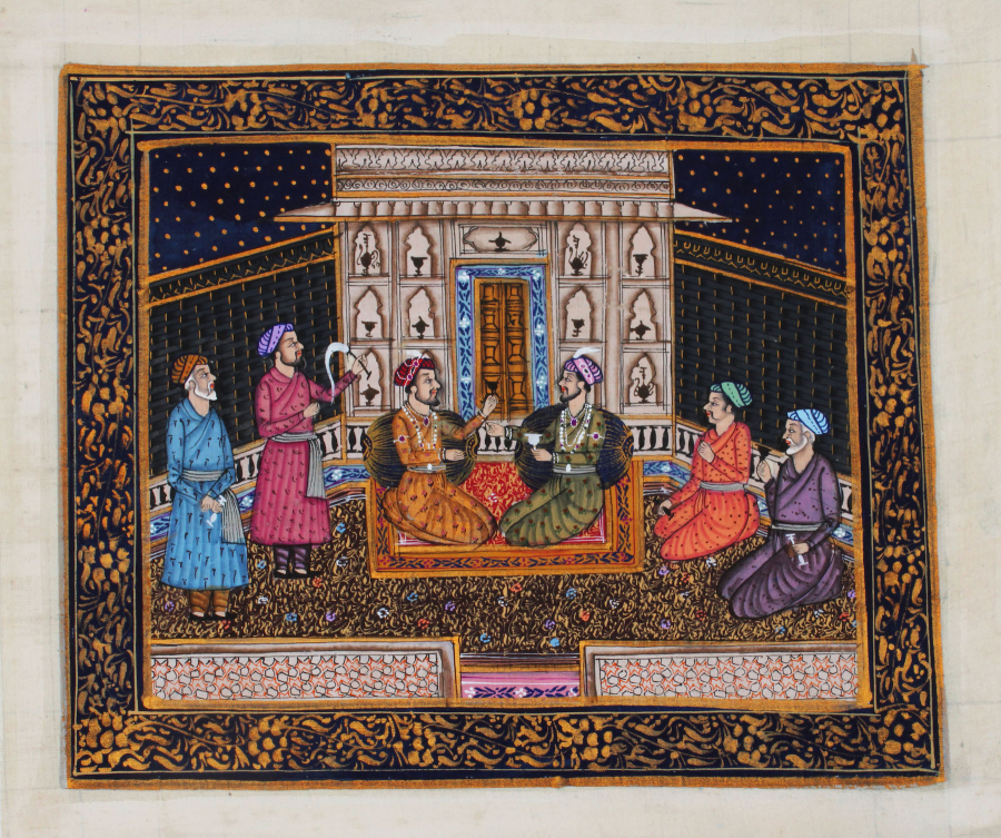 Four Indian or Persian paintings 